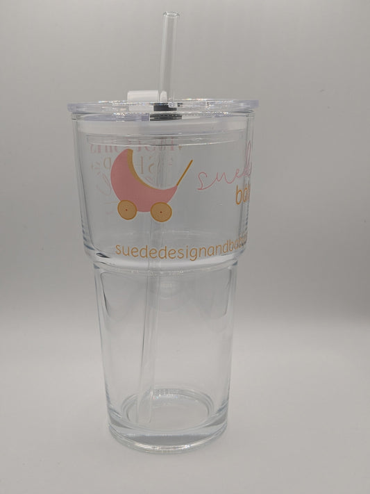 Suede 20oz Glass Tumbler