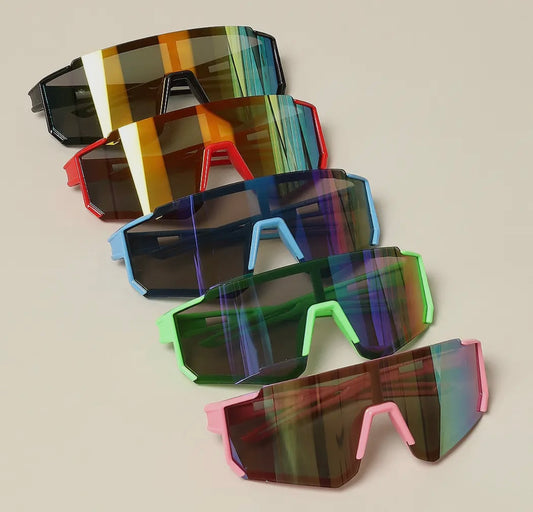 Kids Wrap Around Half Rim Sunglasses