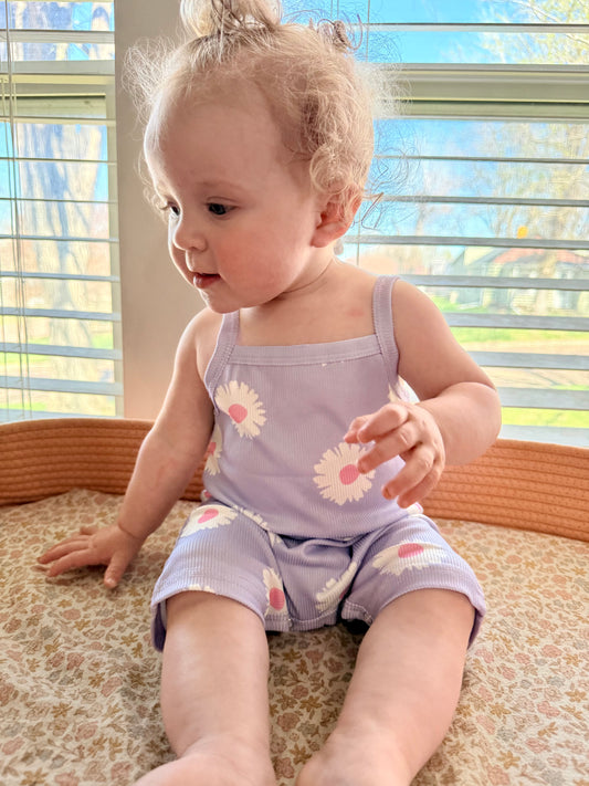 Ribbed Tank Romper