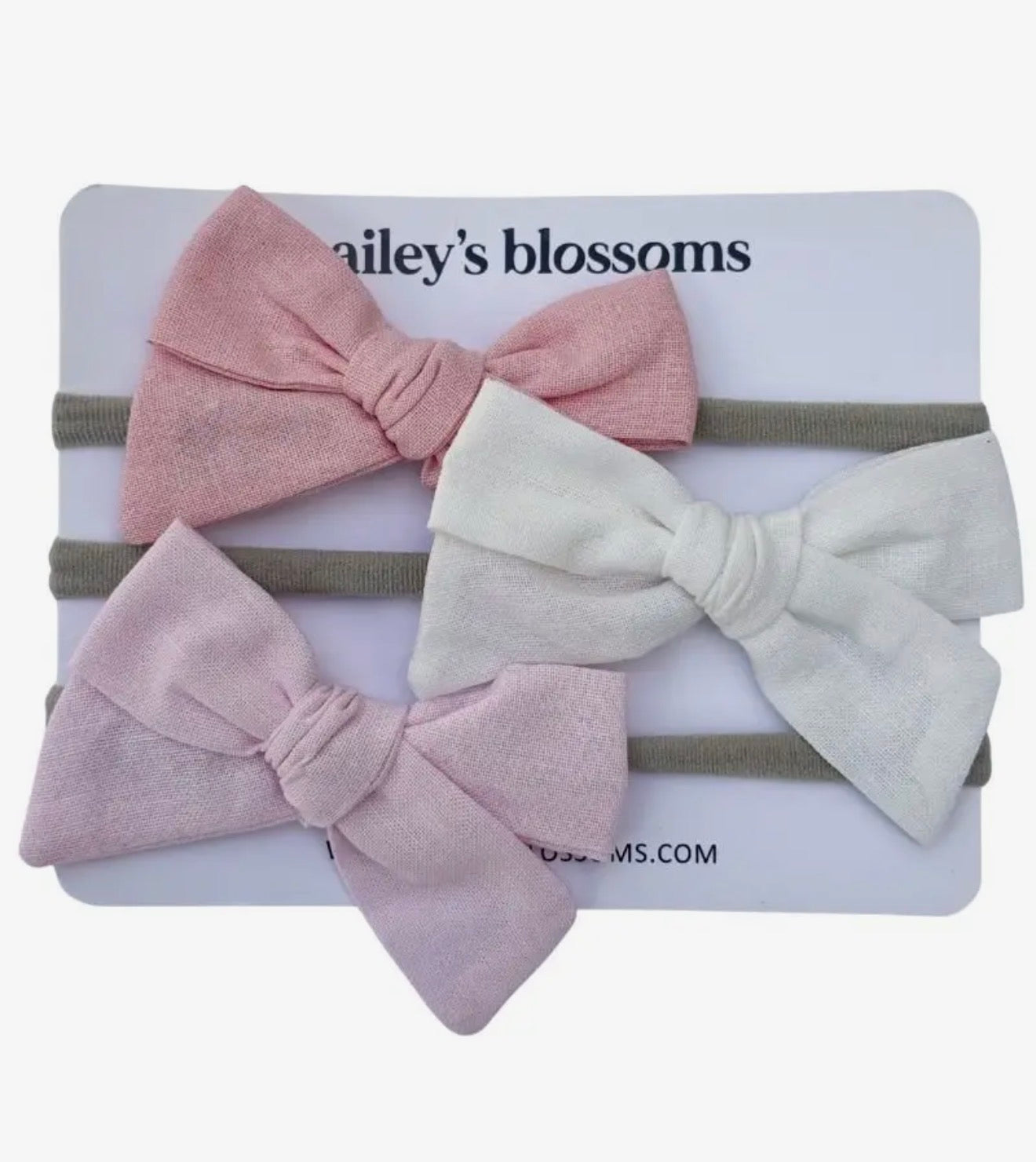 3-Piece Linen Nylon Headbands