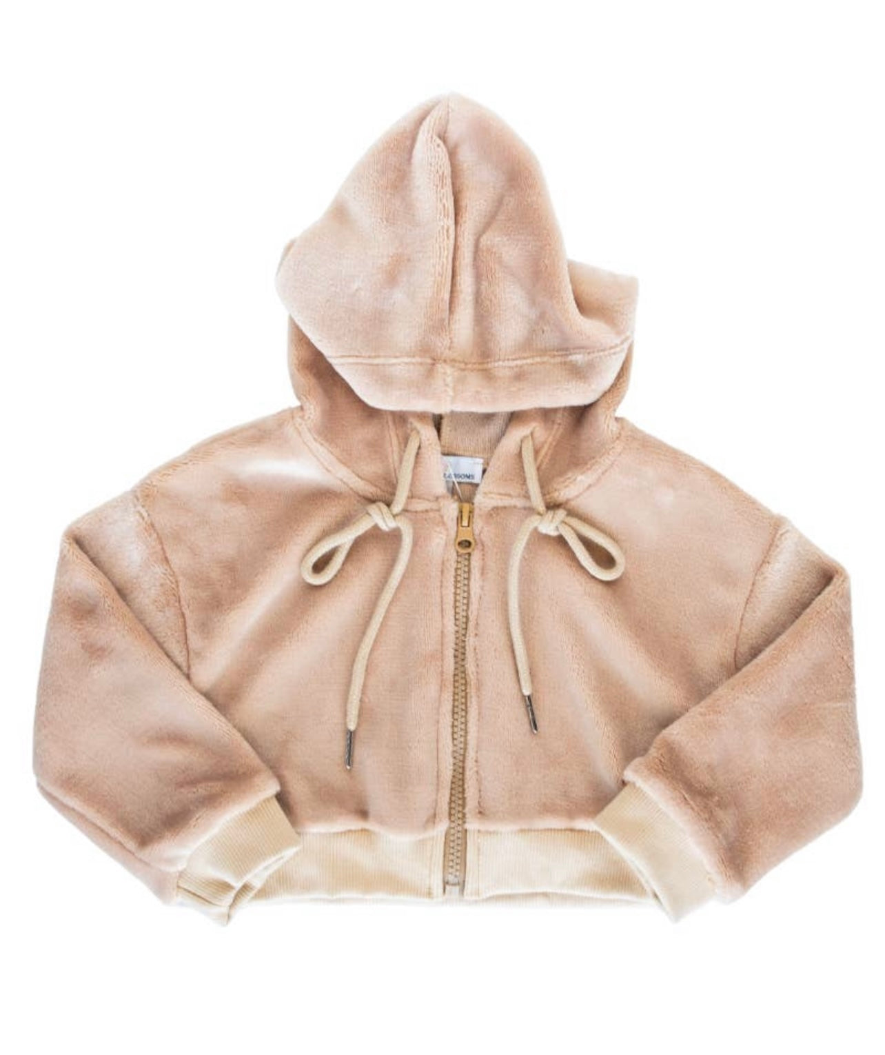 Tammie Almond Drop Shoulder Teddy Hoody