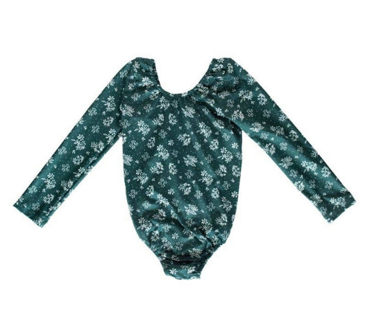 Livee Mistletoe Long Sleeve Leotard
