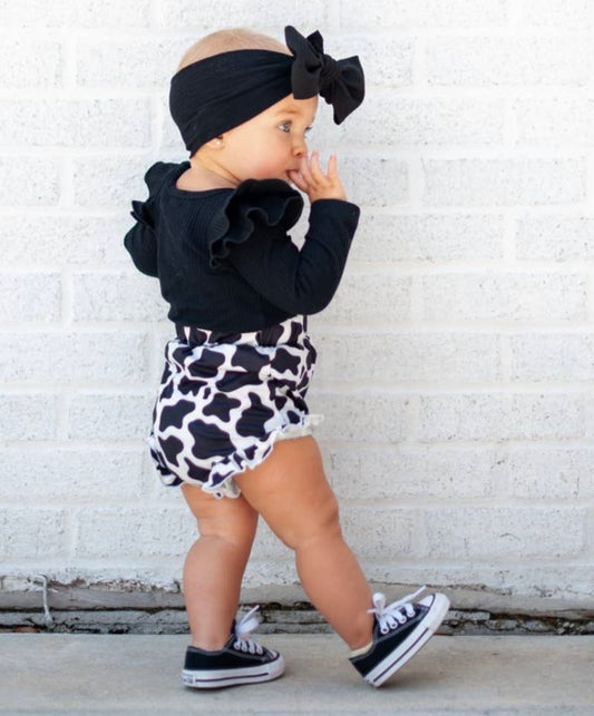 Belle Cow Print High Waisted Bloomers