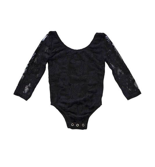 Lana Black Lace Leotard