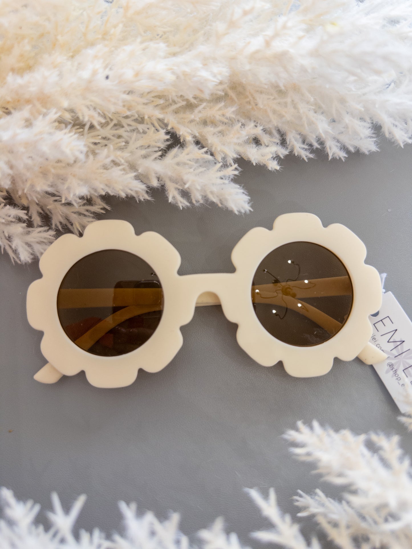 Kids Flower Frosted Sunglasses