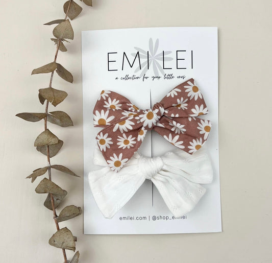 Alligator Clip Bow Set