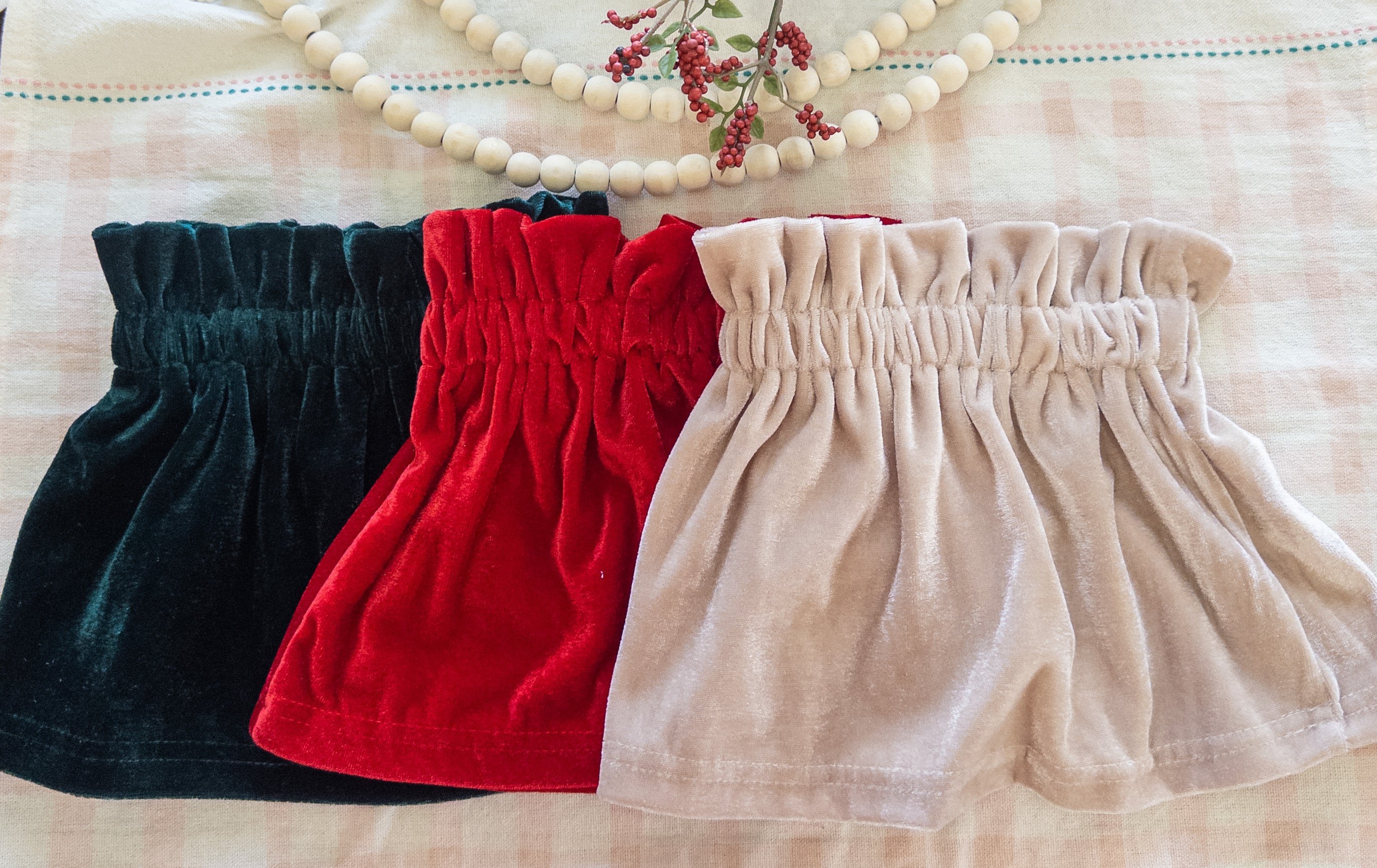 Velvet Toddler Skirt