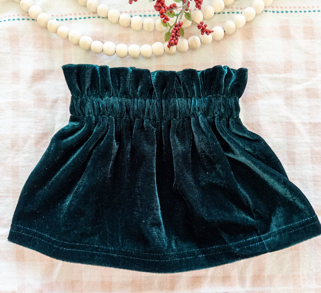 Velvet Toddler Skirt