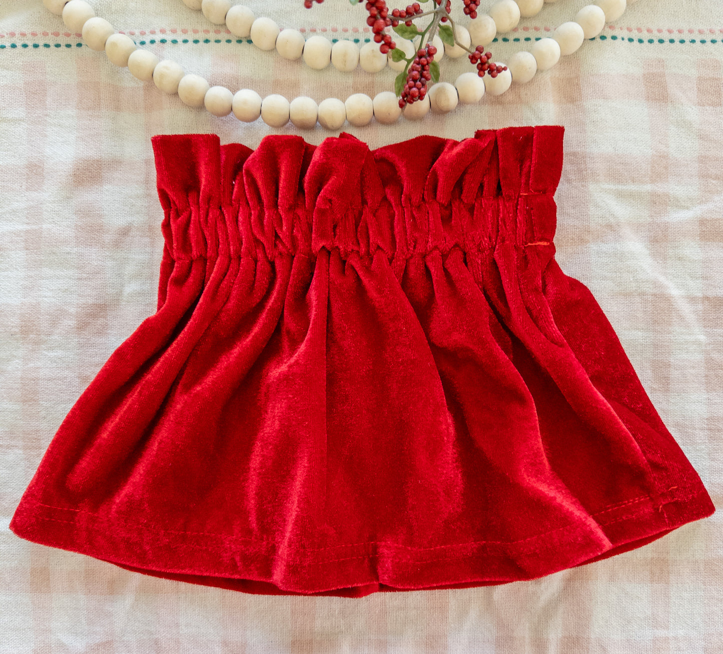 Velvet Toddler Skirt