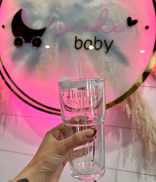 Suede 20oz Glass Tumbler