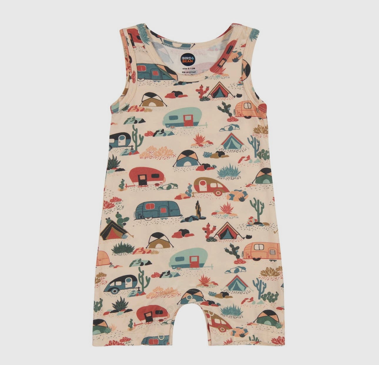 Bamboo Desert Adventure Shortie Romper