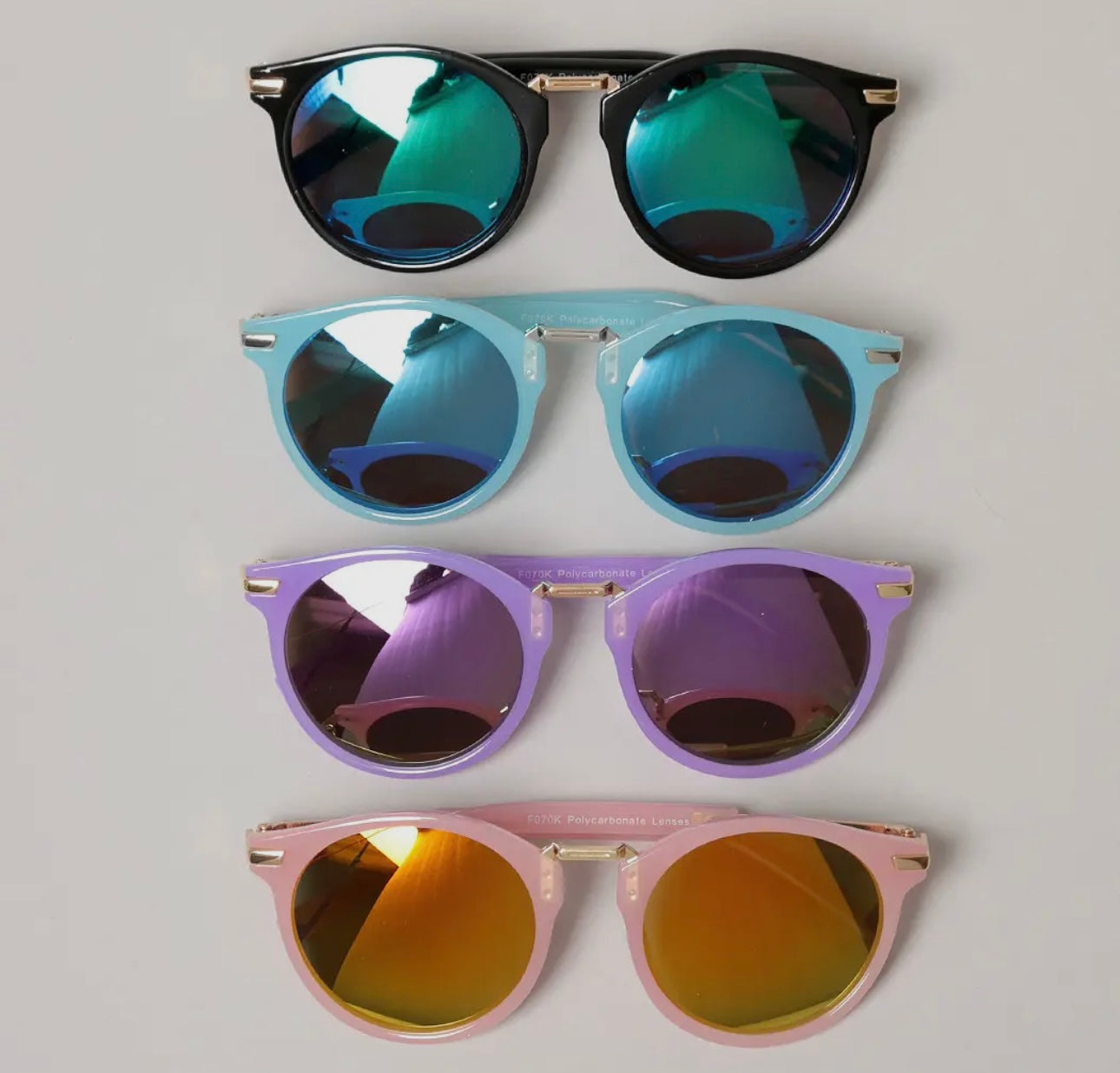 Kids Round Color Tinted Sunglasses