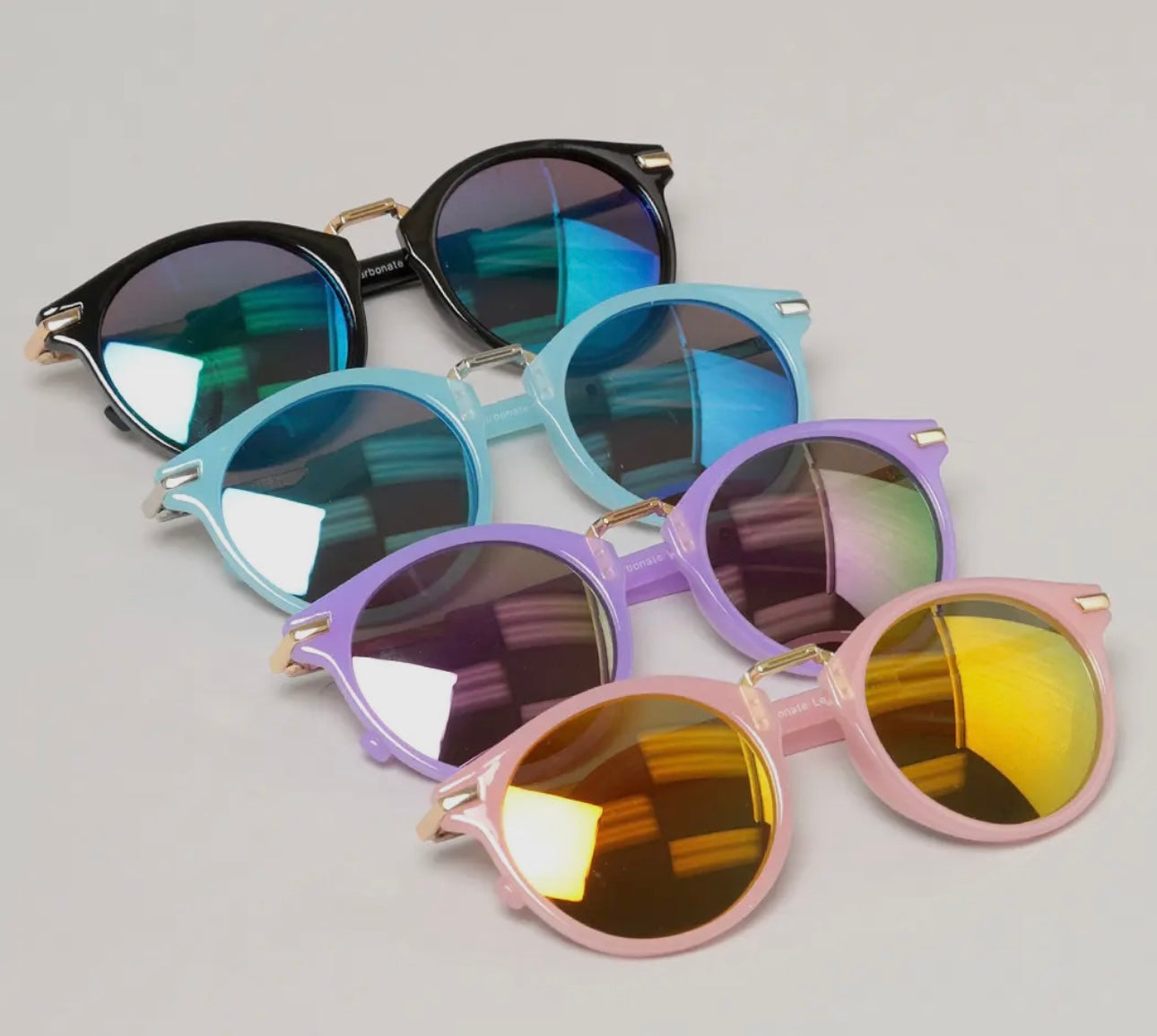 Kids Round Color Tinted Sunglasses