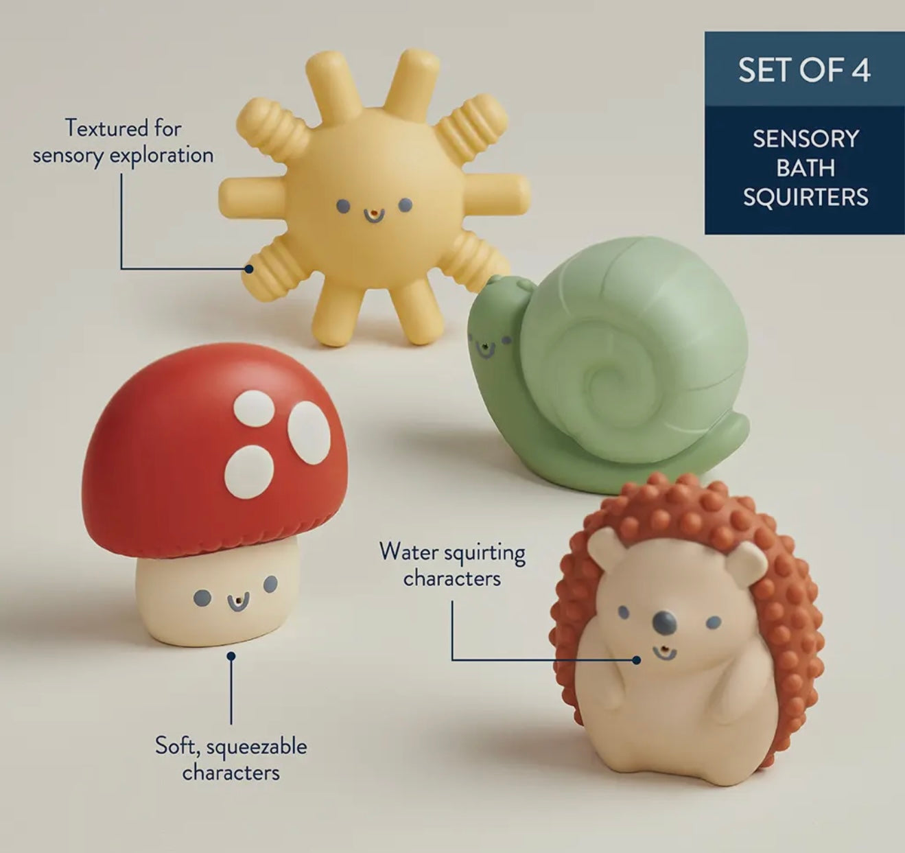 Itzy Squirt Soft Bath Toys