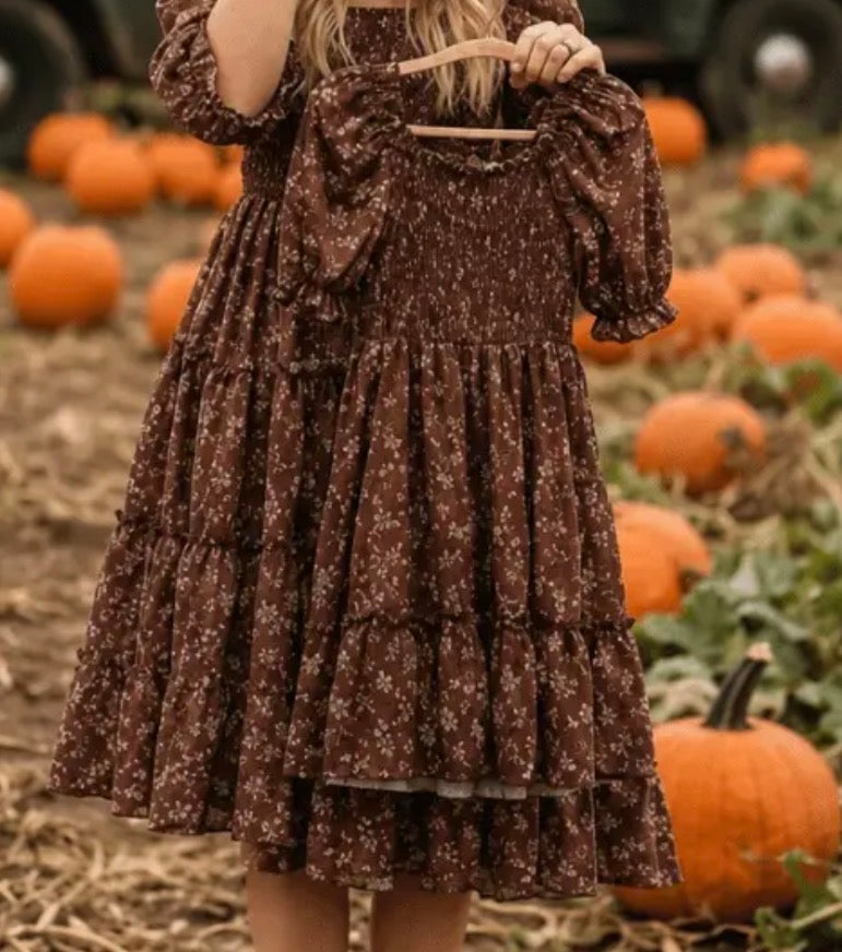 Katherine Cocoa Bloom Dress