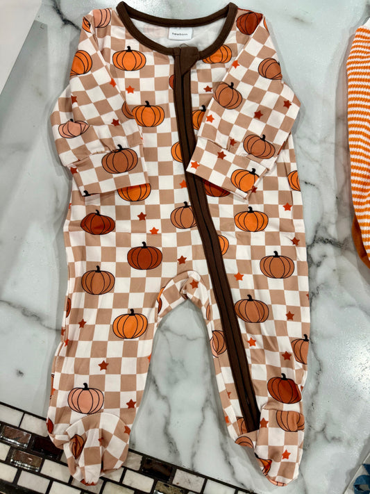 Pumpkin Checkered Sleeper