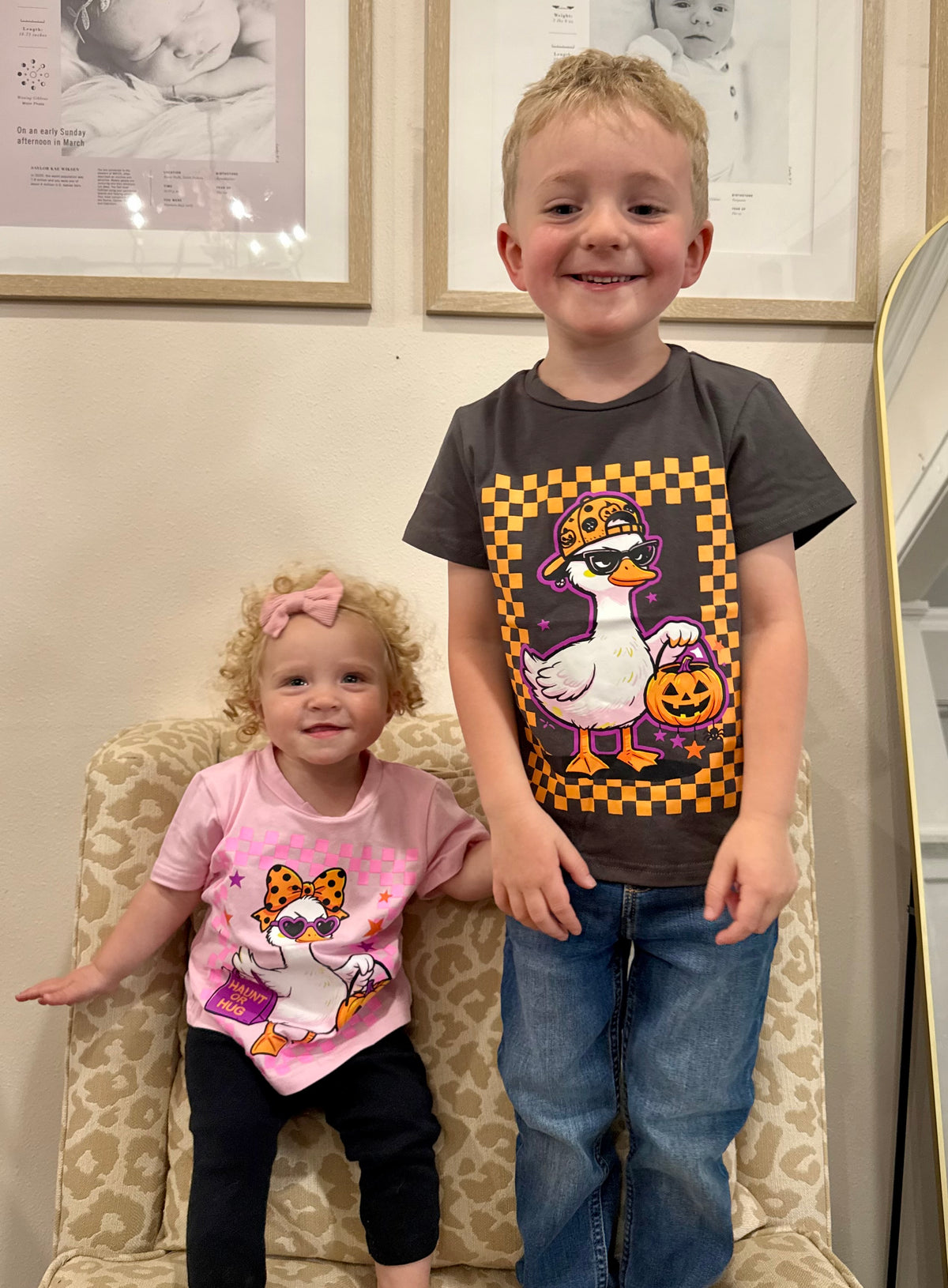 Silly Trick-or-Treat Goose Tee