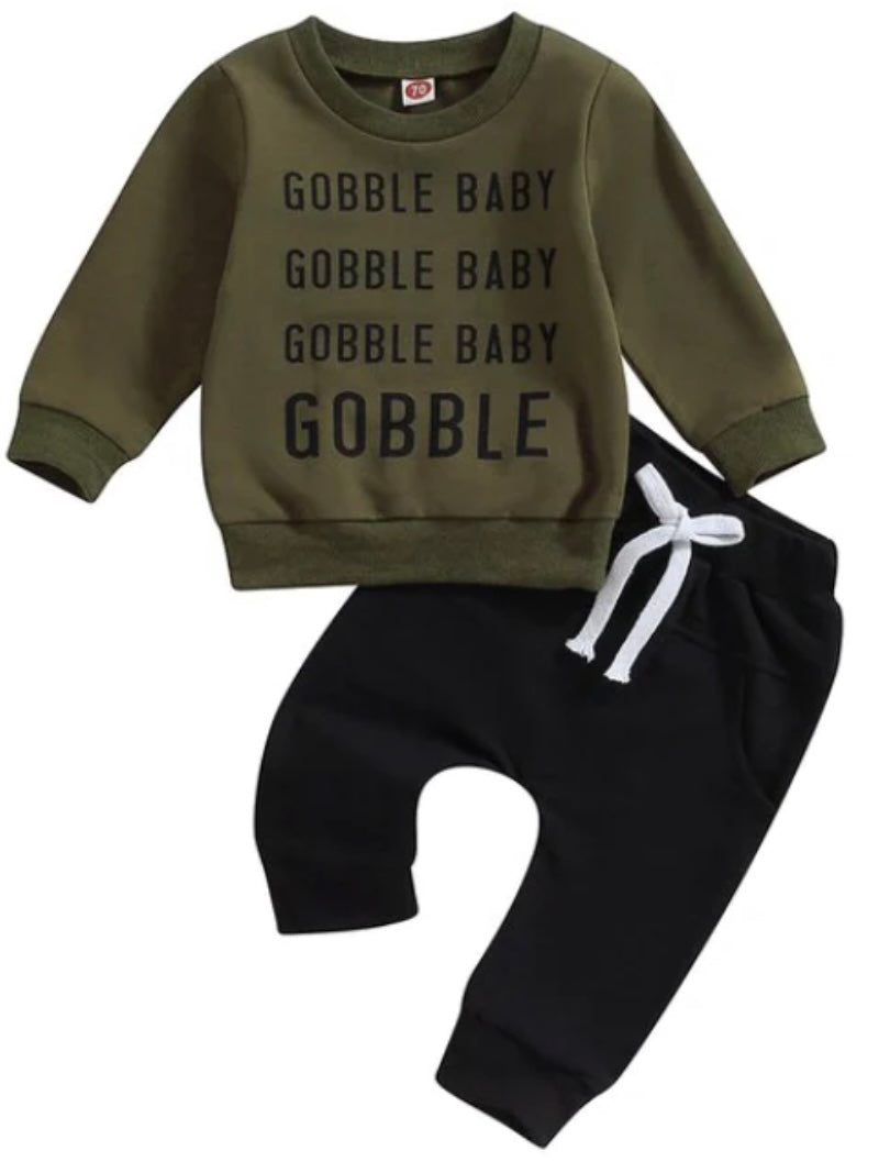 Gobble Baby Boy Set