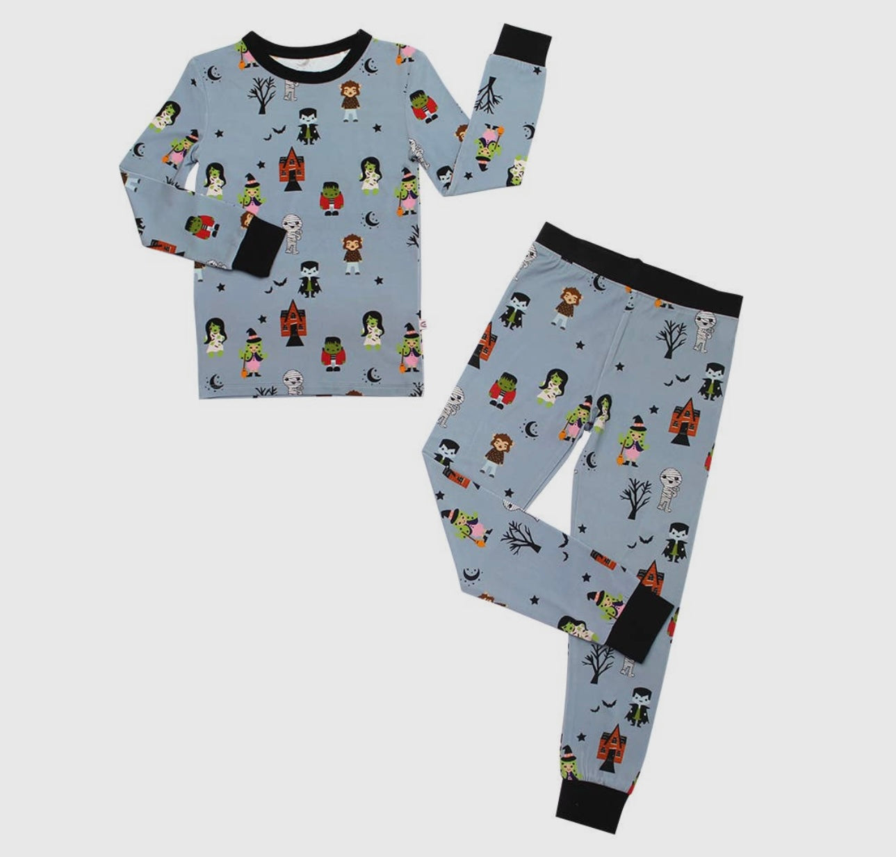 Monster Party Halloween Bamboo Pajamas