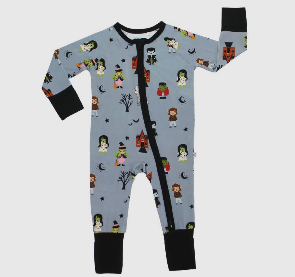 Monster Party Halloween Bamboo Pajamas