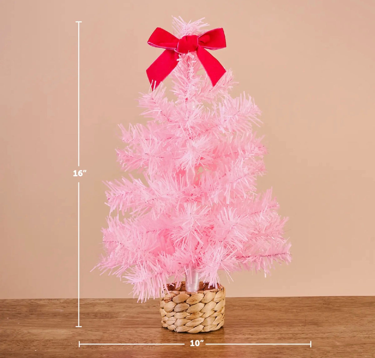 Pink Mini Artificial Christmas Tree