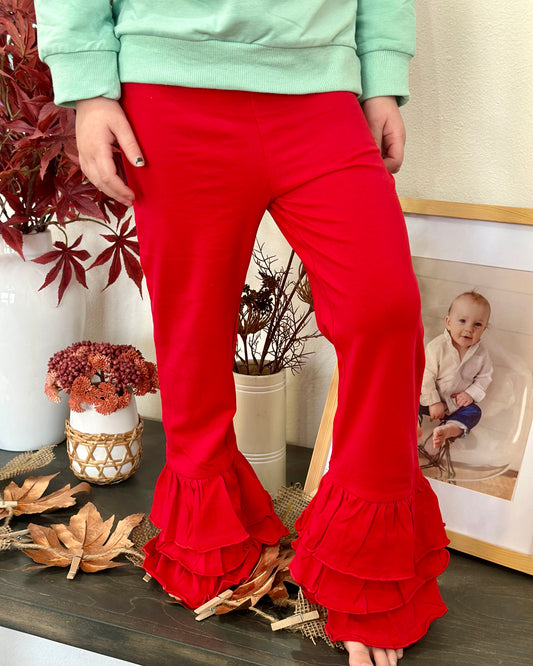 Kids Ruffle Flare Pants