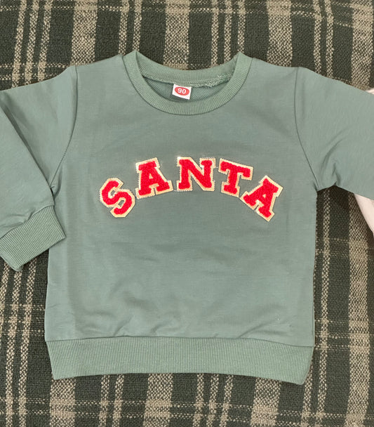 Santa Green Pullover