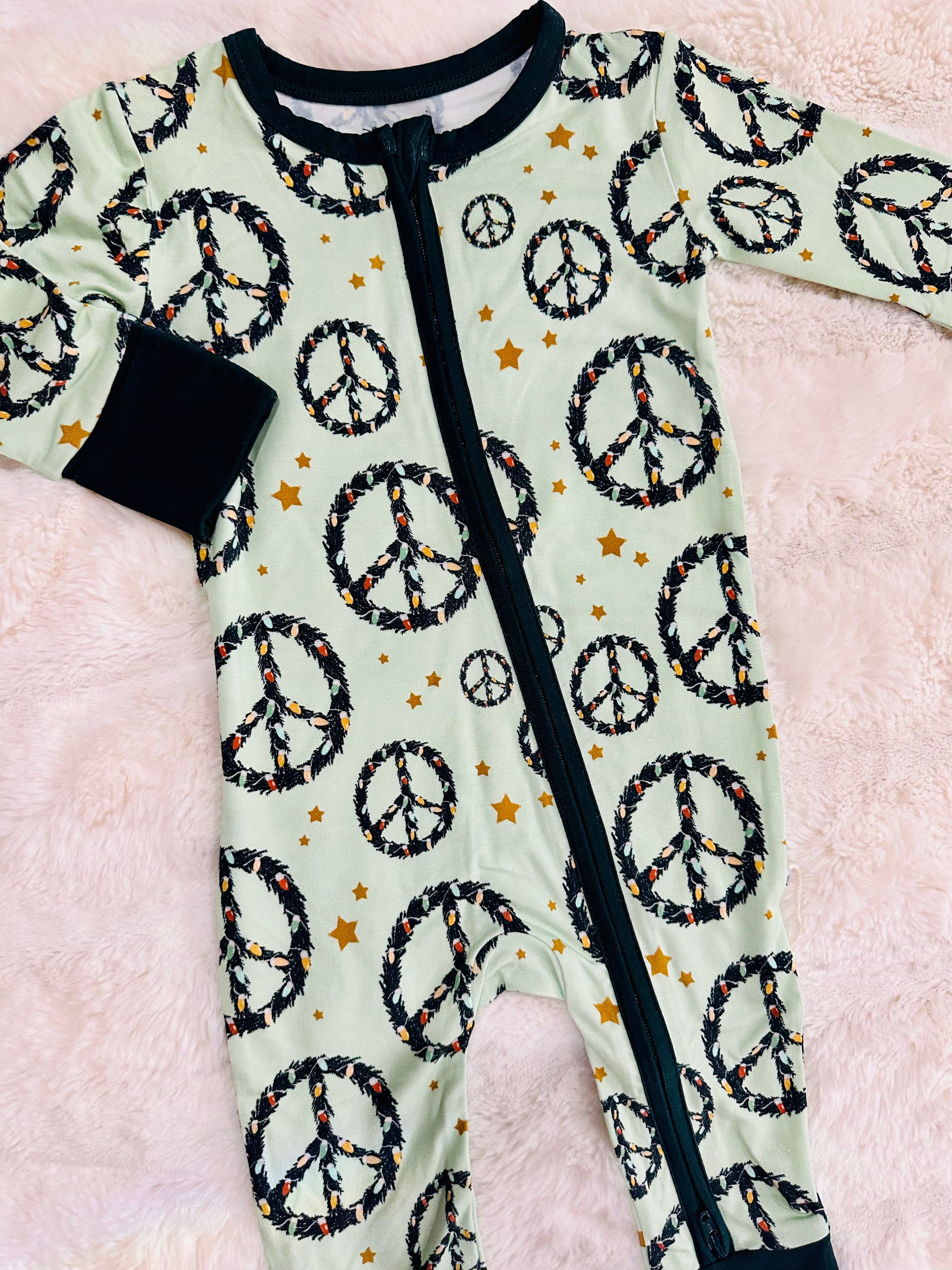 Peace + Joy Christmas Pajamas
