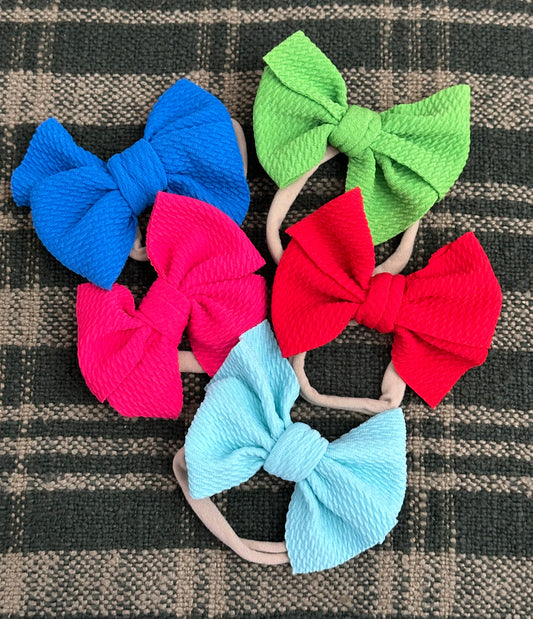 Waffle Bow Headband