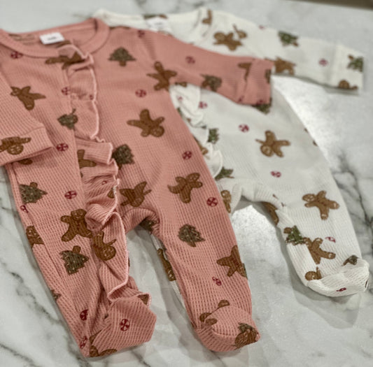 Gingerbread Waffle Knit Sleeper