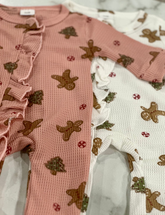 Gingerbread Waffle Knit Sleeper