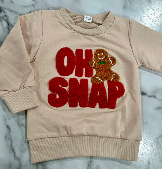 Oh Snap! Crew Pullover