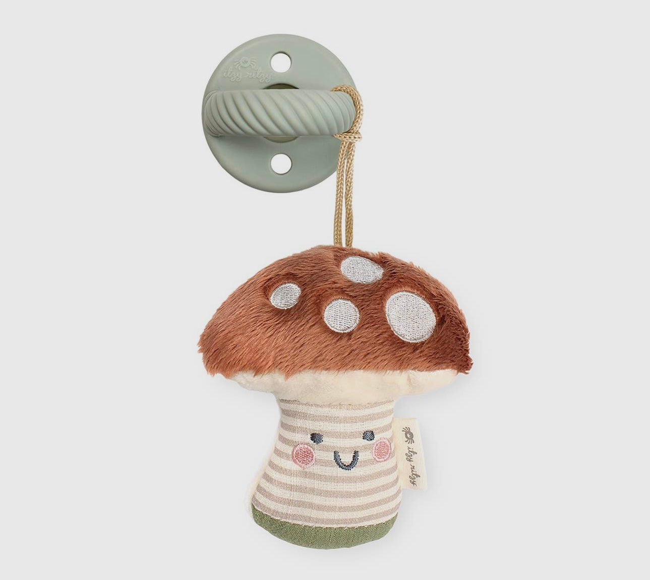 Plush + Pacifier Moon and Mushroom