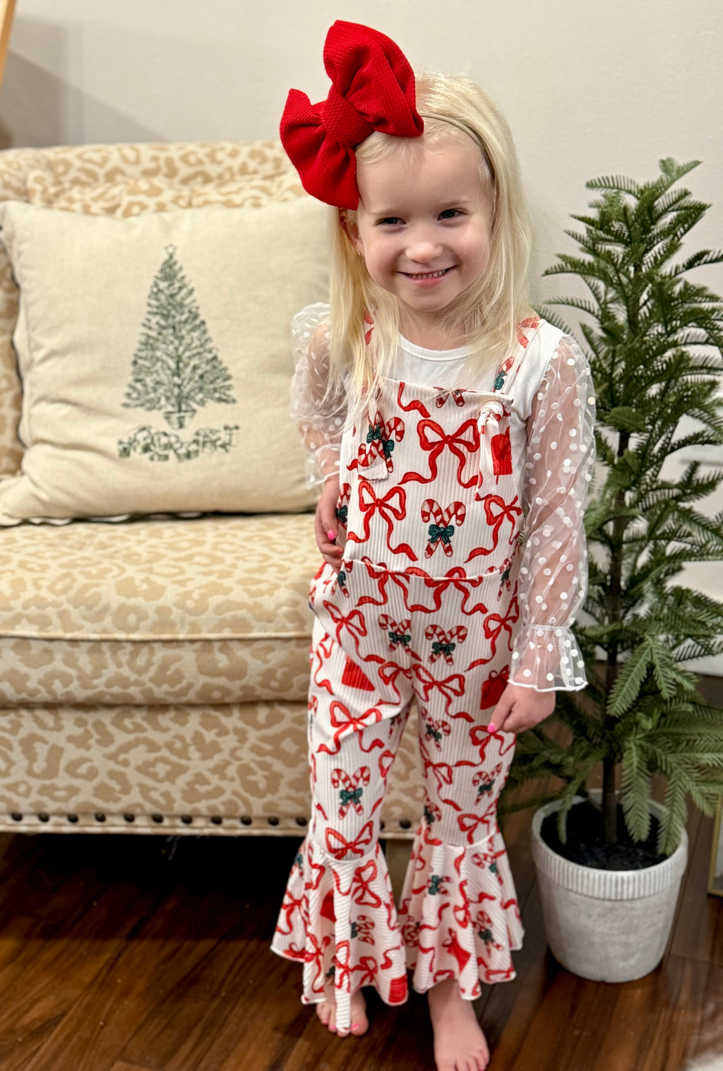 Toddler Christmas Flare Jumpsuits