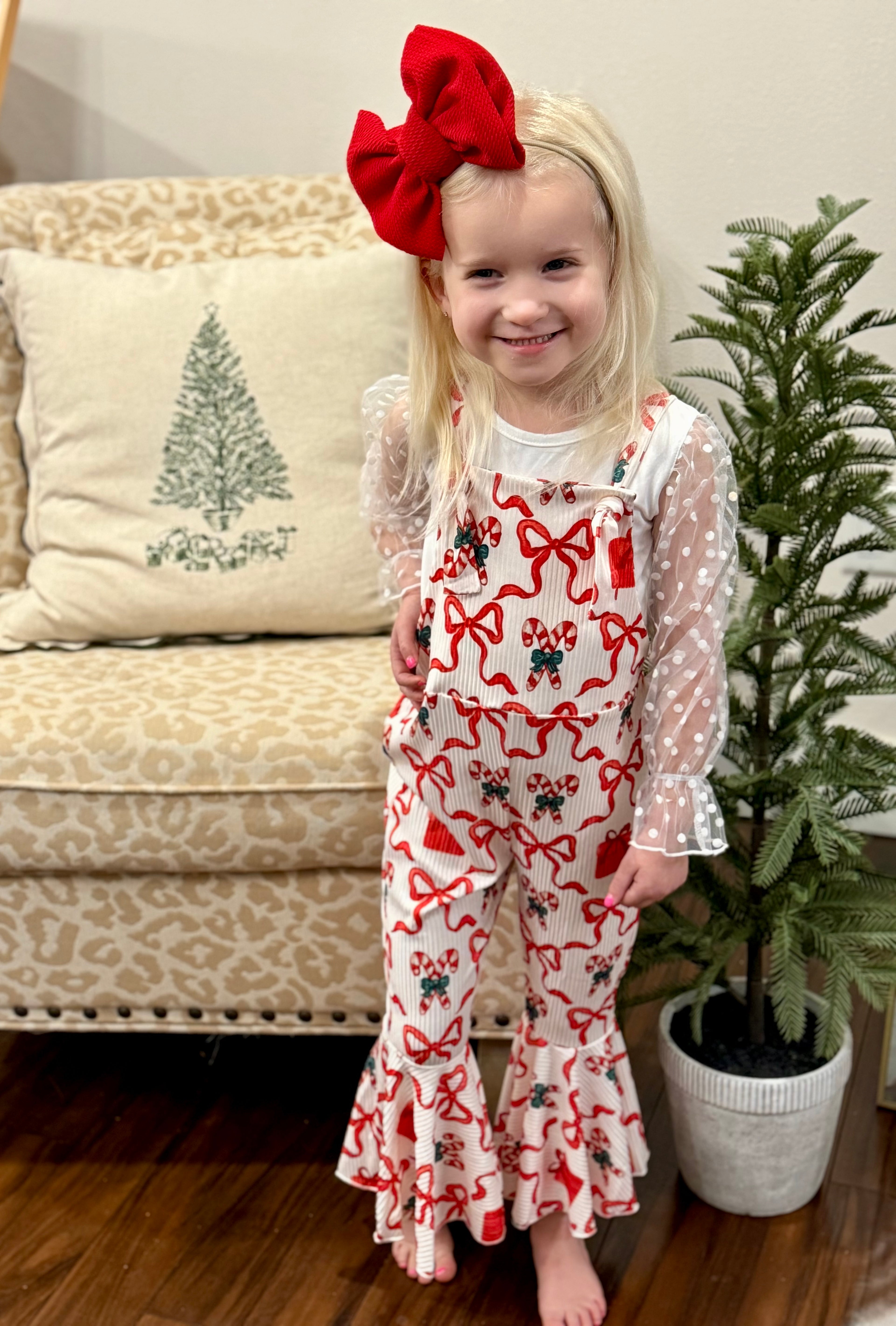 Toddler Christmas Flare Jumpsuits