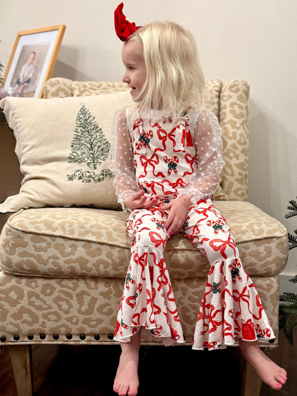 Toddler Christmas Flare Jumpsuits