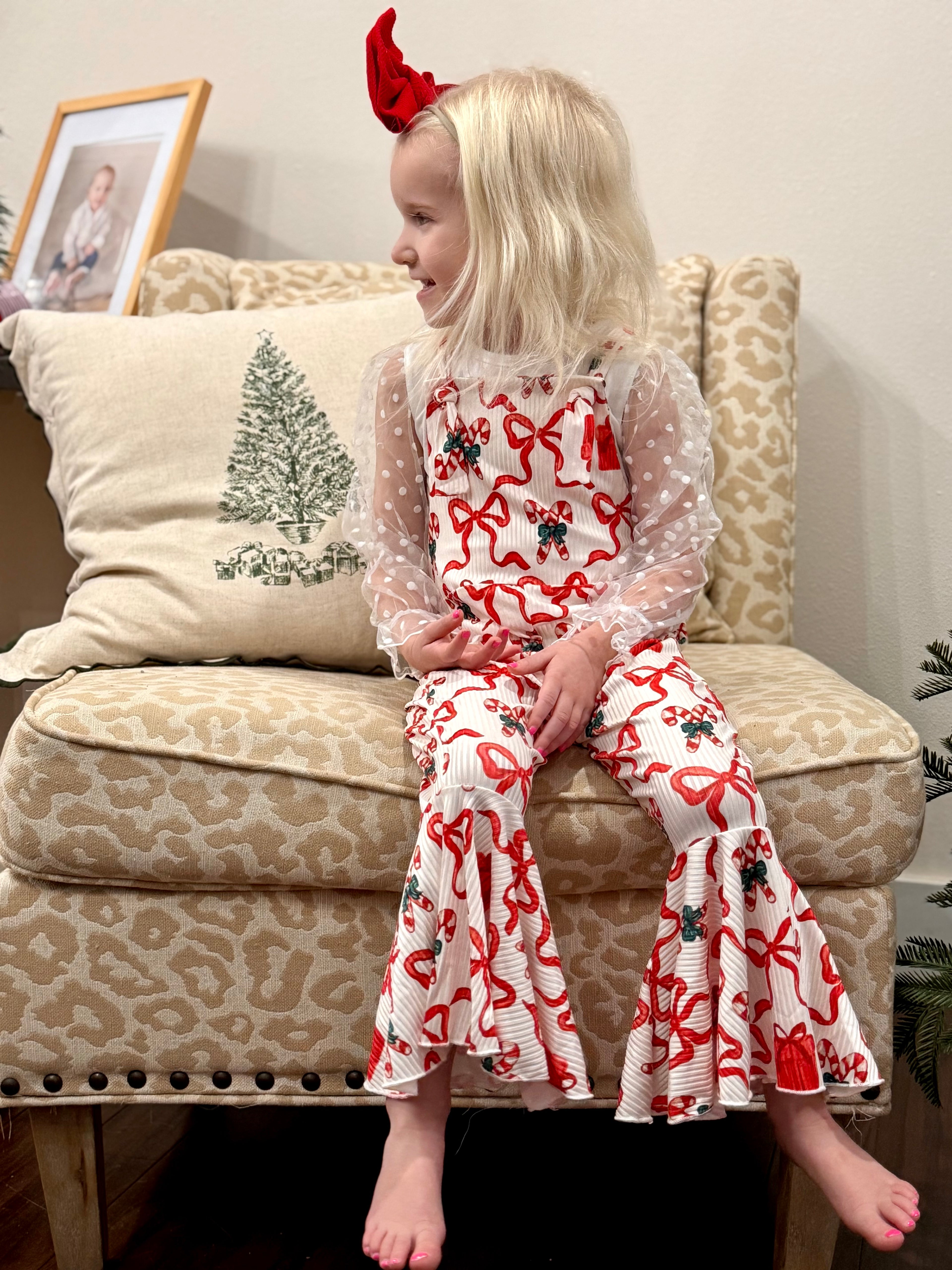 Toddler Christmas Flare Jumpsuits