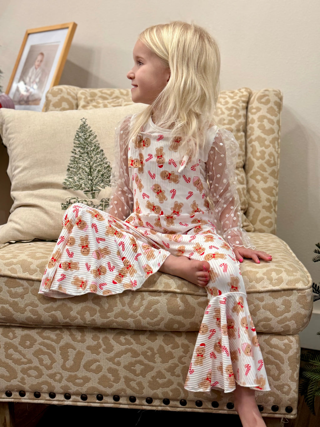 Toddler Christmas Flare Jumpsuits