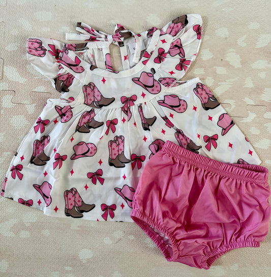 Cowgirl Dress+Bloomer Set