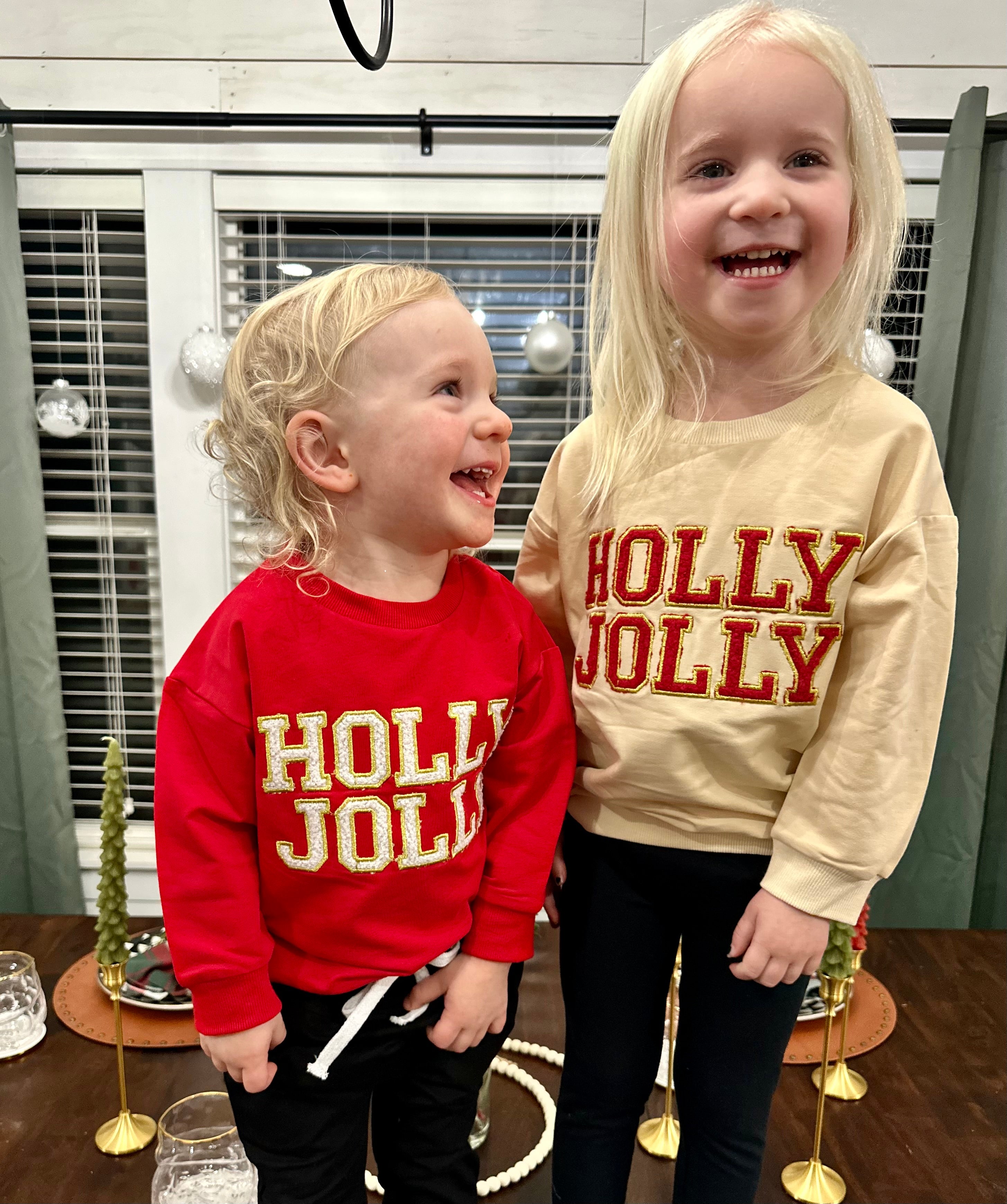 Holly Jolly Crew Pullovers