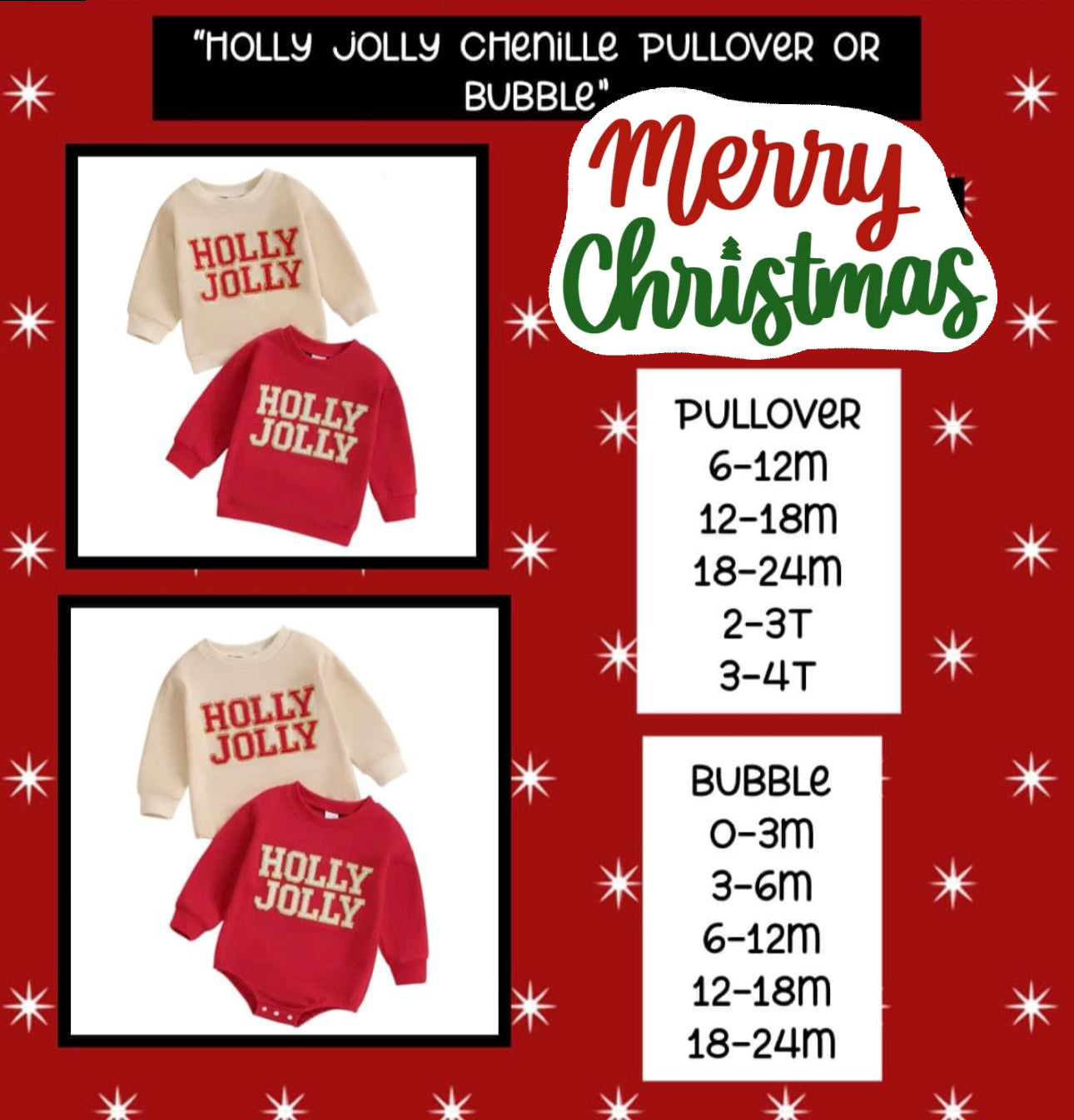 Holly Jolly Crew Pullovers