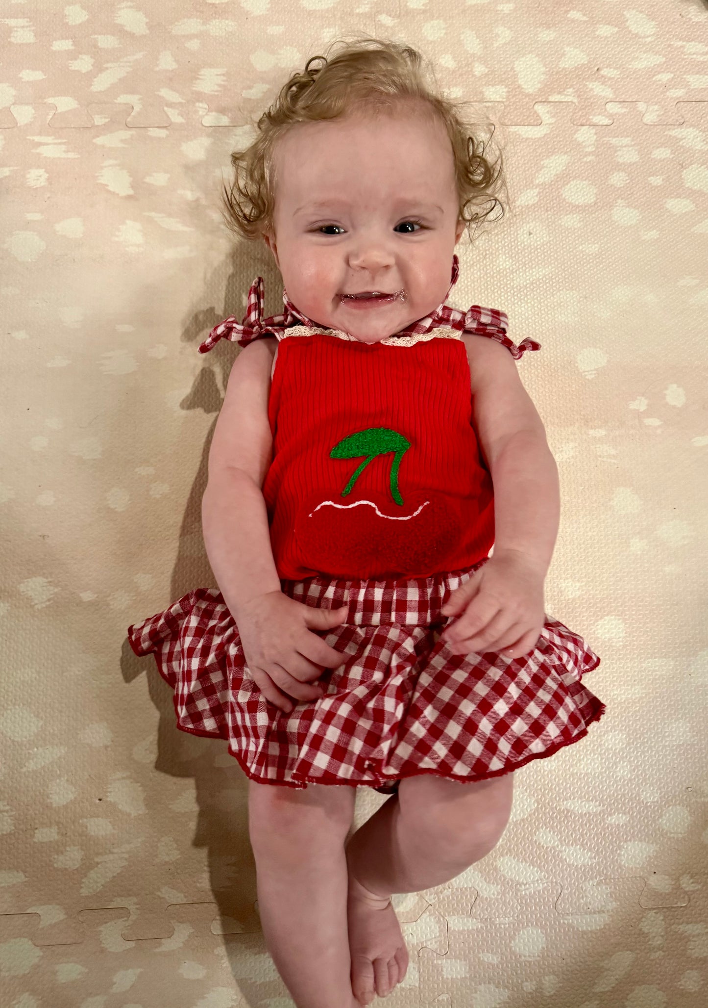 Cherry Cute Summer Skort Set