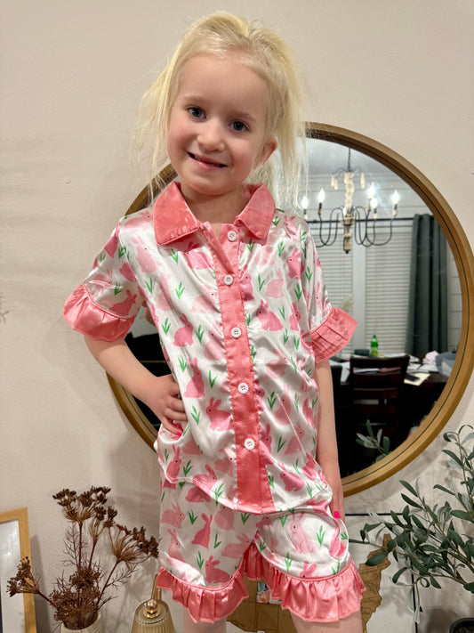 Satin Bunny Pajamas