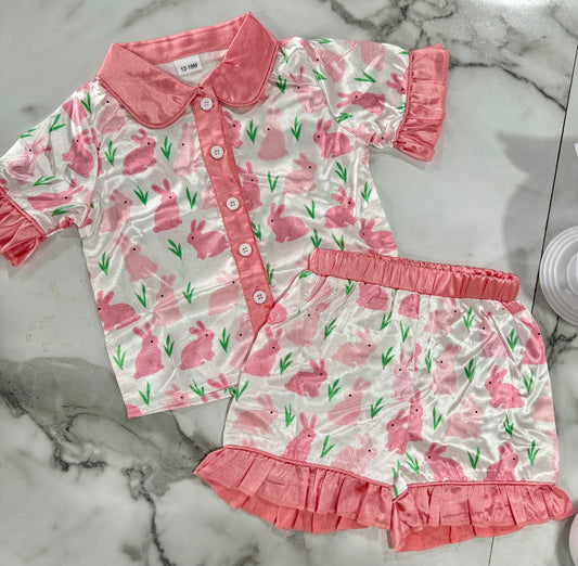 Satin Bunny Pajamas