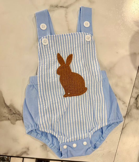 Striped Rabbit Romper