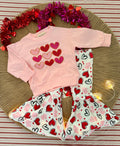 Pink Hearts Bell Bottoms Outfit