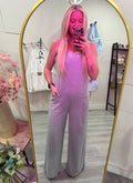 Spaghetti Strap Wide Leg Jumpsuit