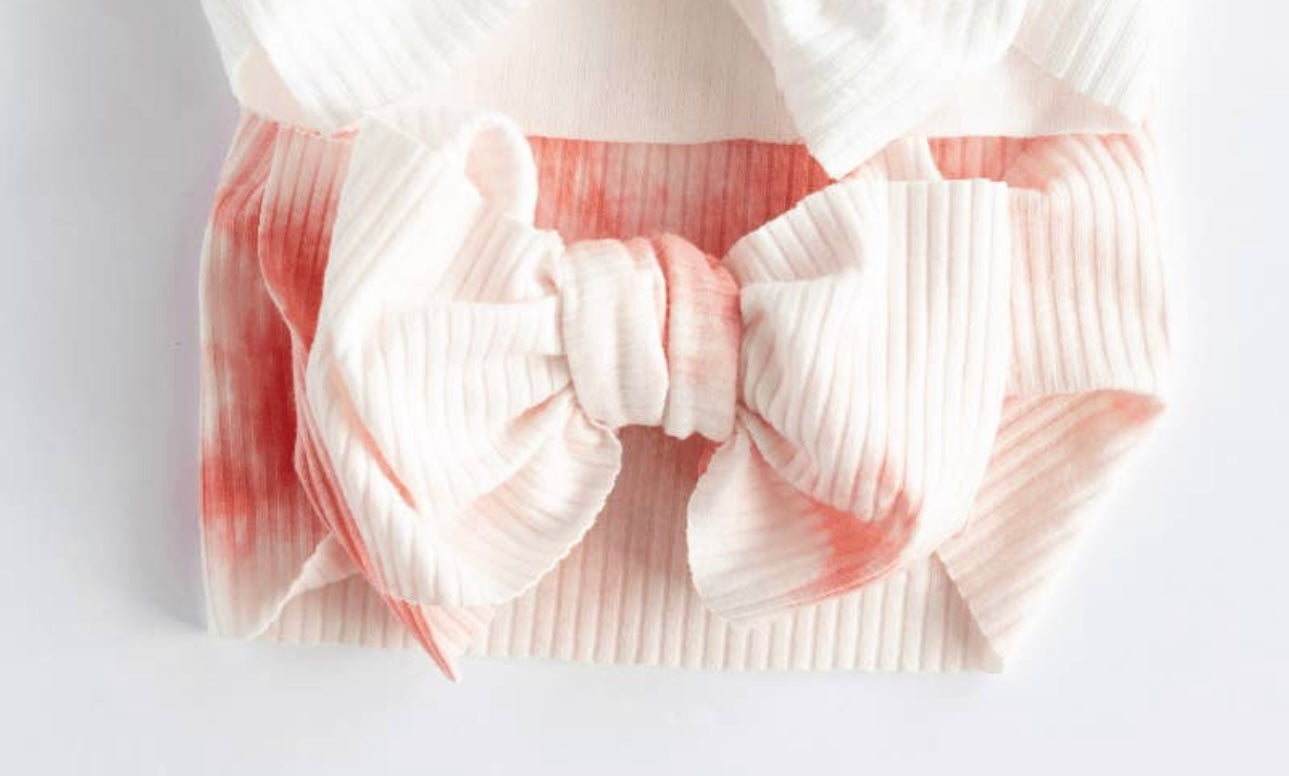 Mila Ribbed Messy Bow Headband