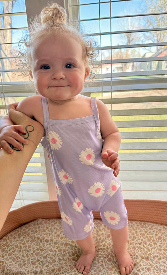 Ribbed Tank Romper
