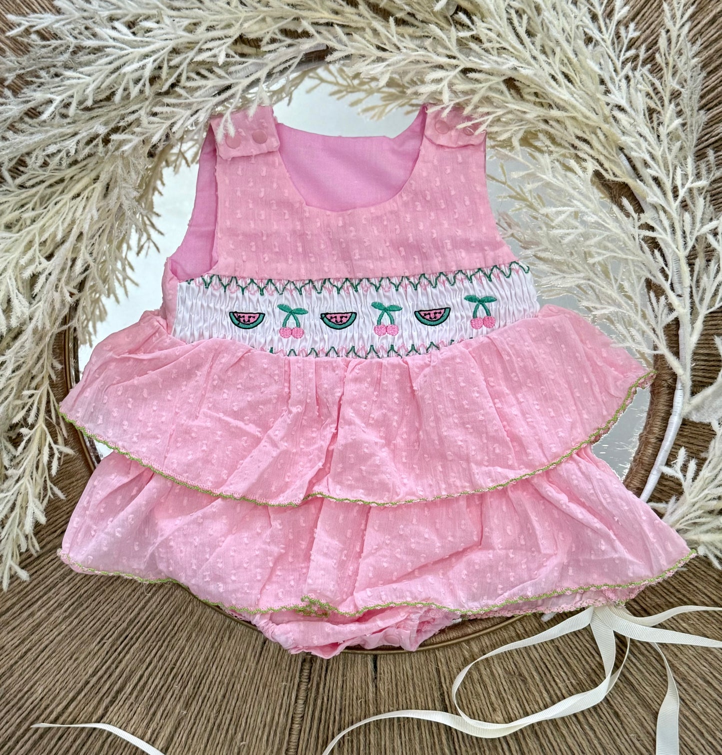 Watermelon Ruffle Romper